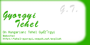 gyorgyi tehel business card